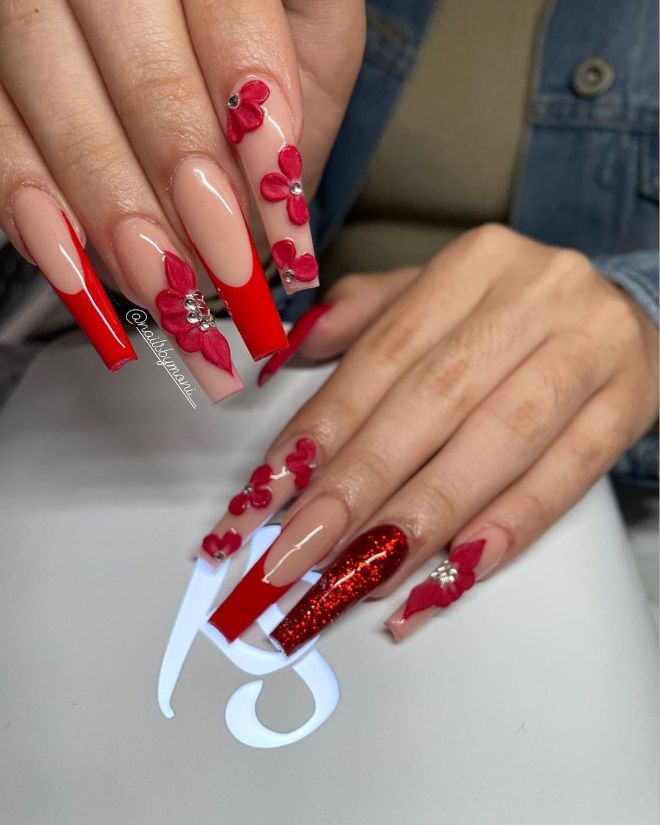 Basic Red Nails Are Now Clean Bowled By These Glamorous Red Nail Designs