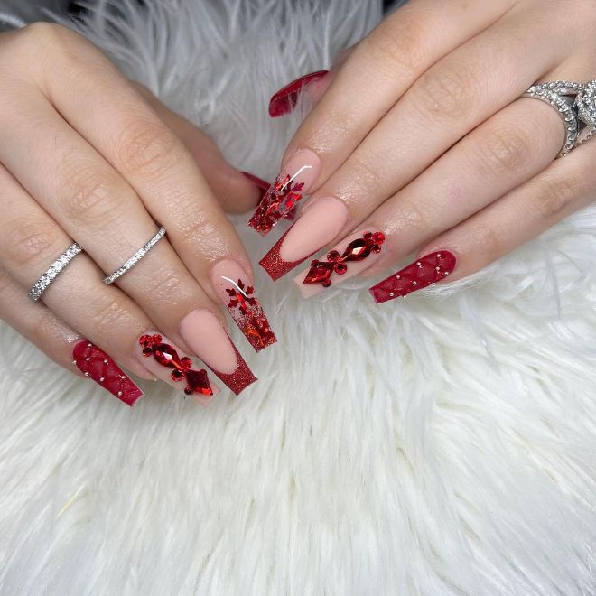 Basic Red Nails Are Now Clean Bowled By These Glamorous Red Nail Designs