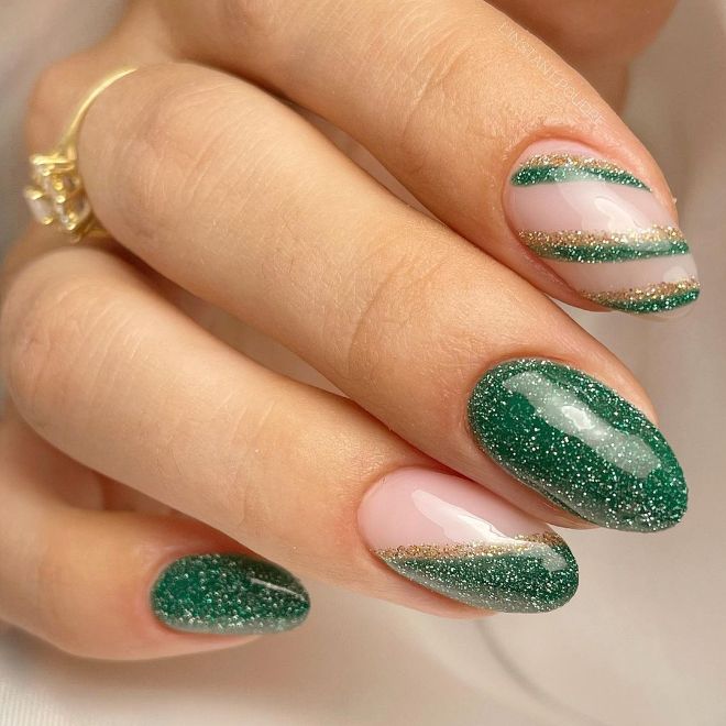 Forget Basic Green Nails! Up Your Nail Game With These Green Glam Nails