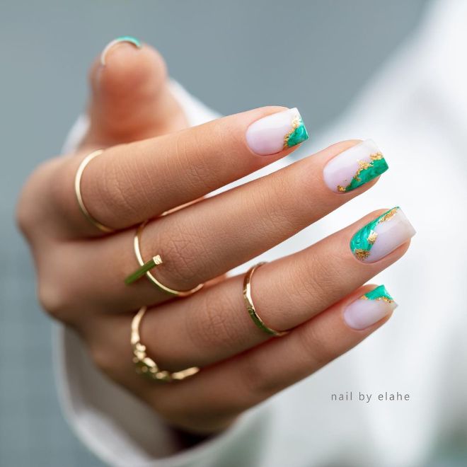 Forget Basic Green Nails! Up Your Nail Game With These Green Glam Nails