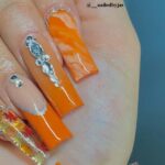 Forget Basic Orange Nails! Up Your Nail Game With These Orange Glam Nails