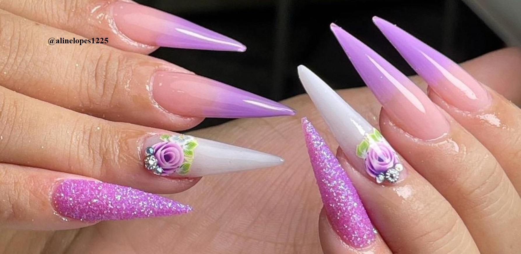 Forget Basic Nail Shapes! Up Your Nail Game With These Stiletto Glam Nails