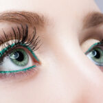gen-z-makeup-trends-colorful-eyeliner-colorful-lashes