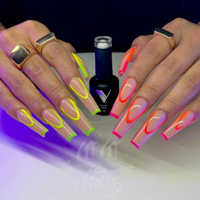 Colorful and Bold Neon Nail Ideas for the Trendsetters